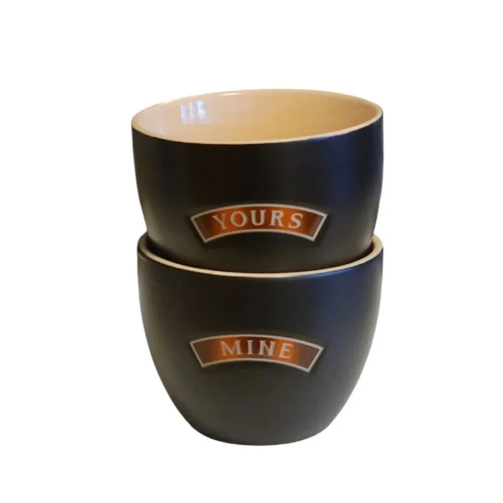 Baileys Irish Cream "Yours" And "Mine" Ceramic Cup Set 8oz - Picture 2 of 5